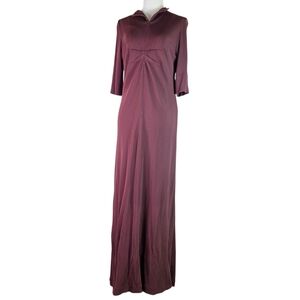 Marie Saint Pierre Jersey knit Minimalist Maxi dress with half length sleeves
